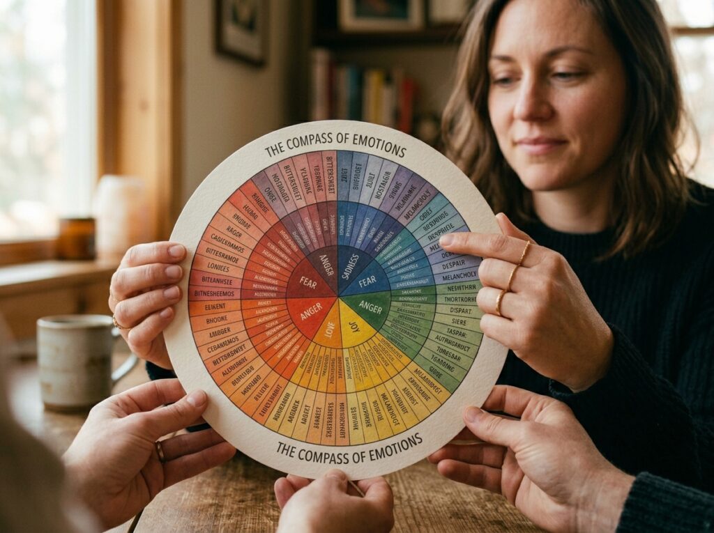 The Emotion Wheel: How Naming Your Feelings Transforms Relationships