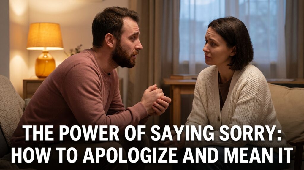 The Power of Saying Sorry: How to Apologize and Mean It