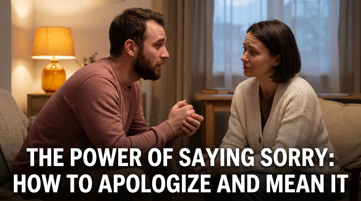 The Power of Saying Sorry: How to Apologize and Mean It