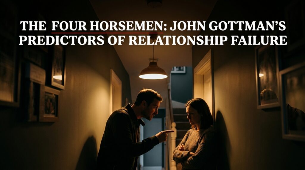 The Four Horsemen: John Gottman's Predictors of Relationship Failure
