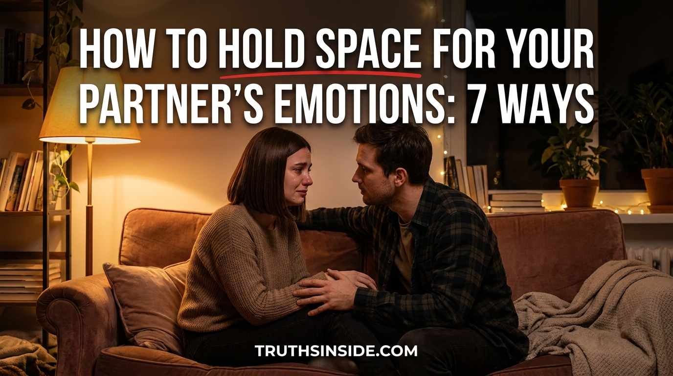 How to Hold Space for Your Partner's Emotions: 7 Ways