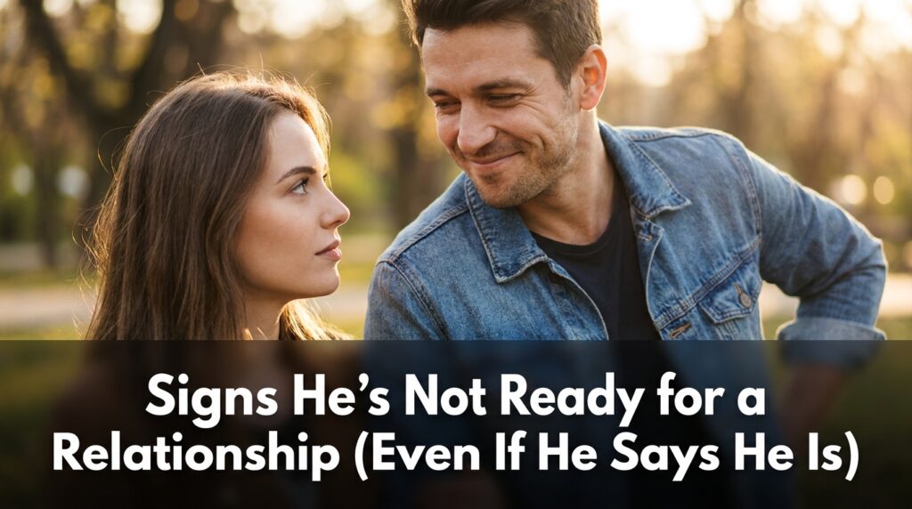 Signs He's Not Ready for a Relationship (Even If He Says He Is)