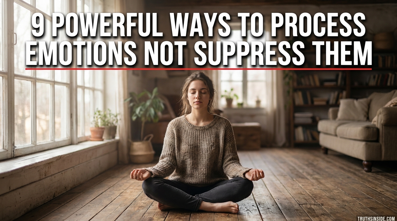 9 Powerful Ways to Process Emotions Not Suppress Them