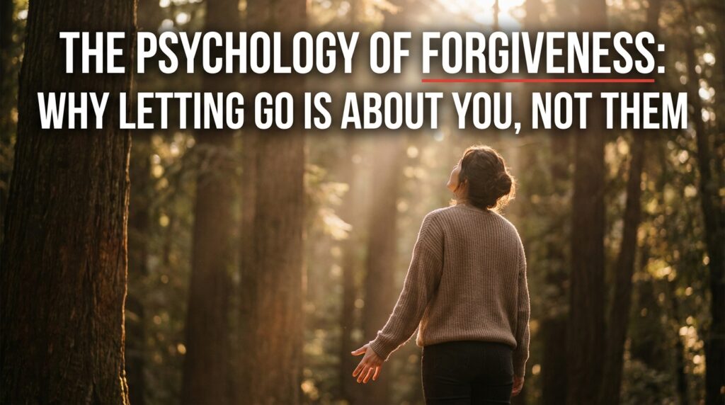 The Psychology of Forgiveness: Why Letting Go Is About You, Not Them