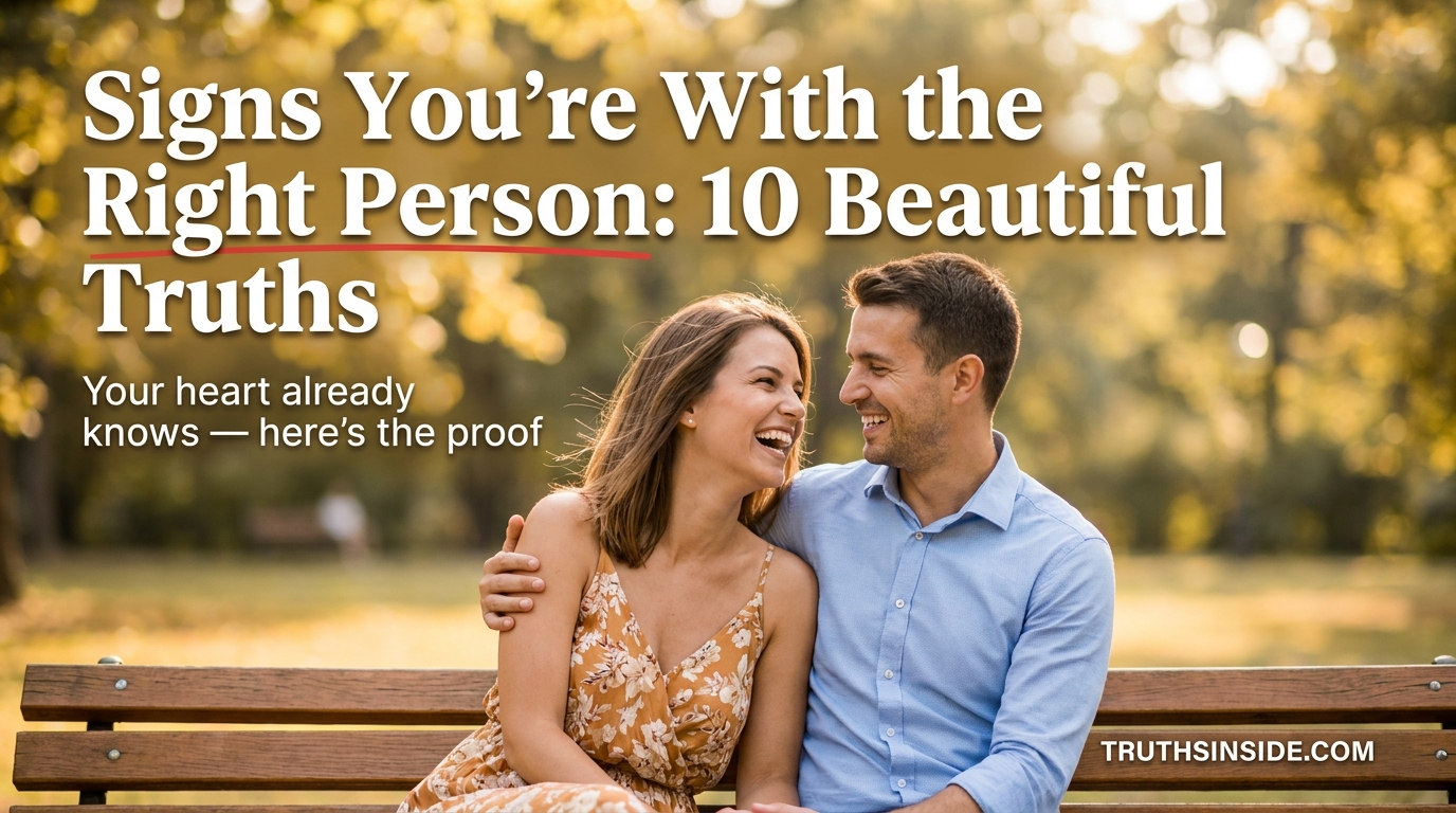 Signs You're With the Right Person: 10 Beautiful Truths