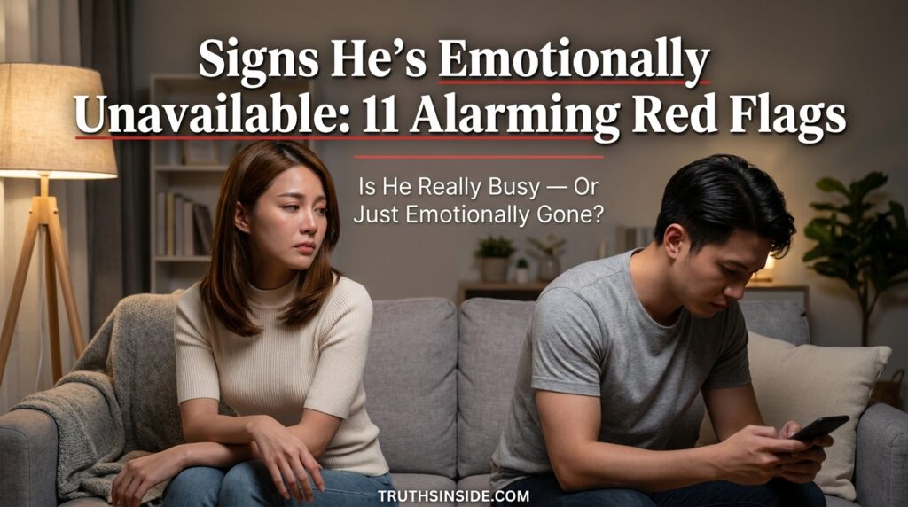 Signs He's Emotionally Unavailable: 11 Alarming Red Flags