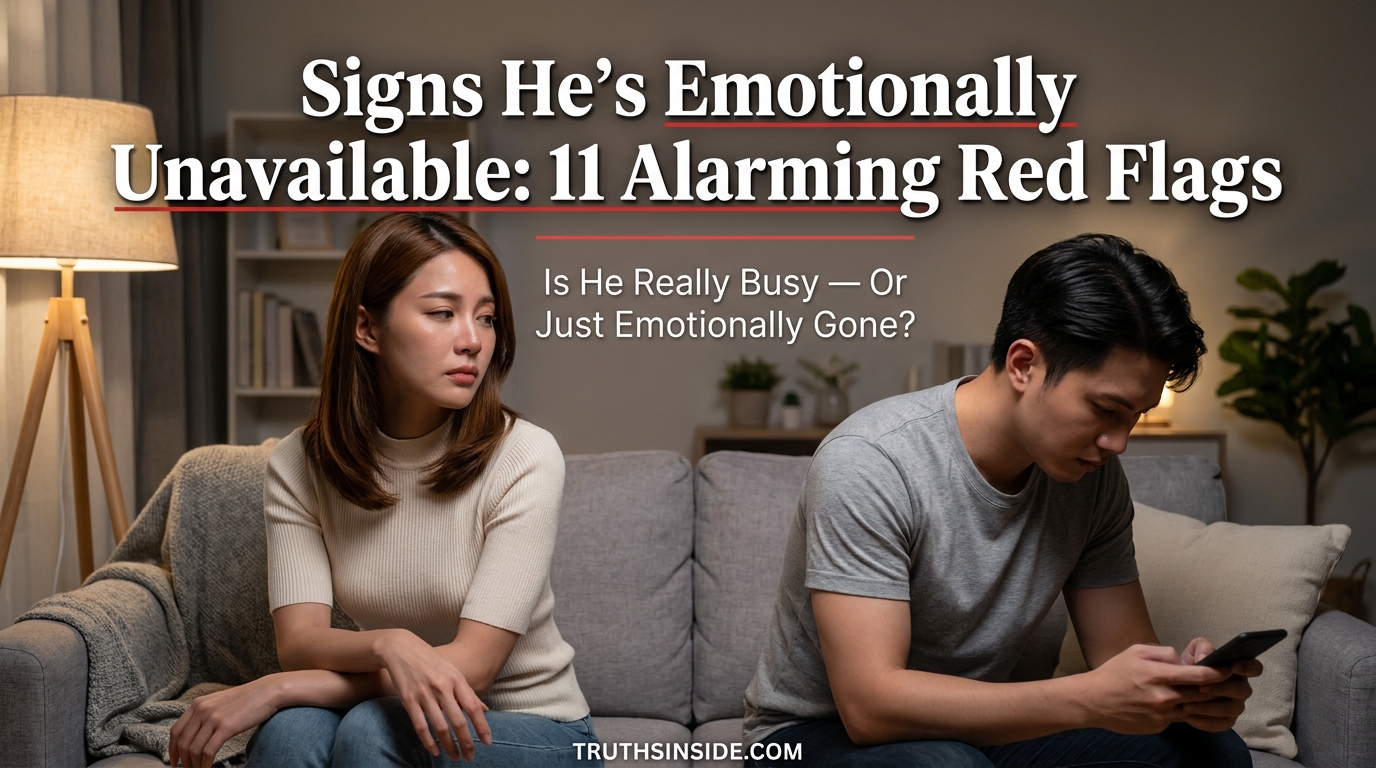 Signs He's Emotionally Unavailable: 11 Alarming Red Flags