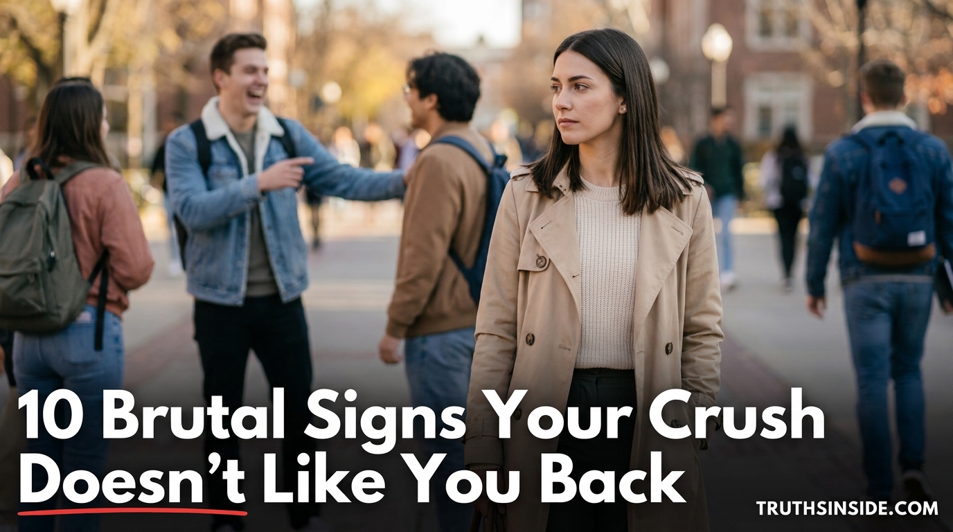 10 Brutal Signs Your Crush Doesn't Like You Back