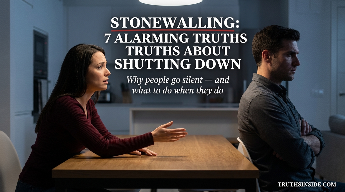 Stonewalling: 7 Alarming Truths About Shutting Down