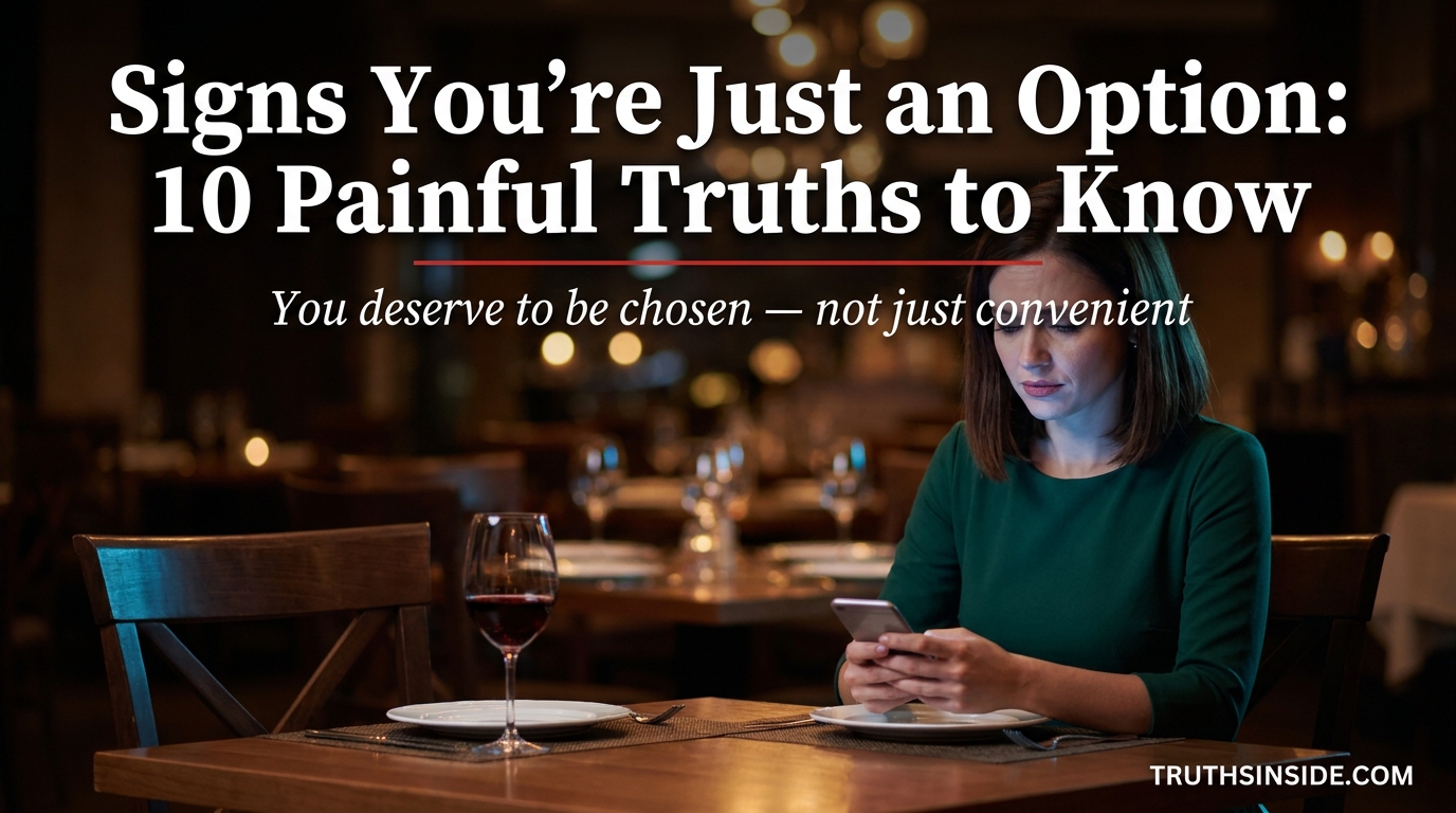 Signs You're Just an Option: 10 Painful Truths to Know