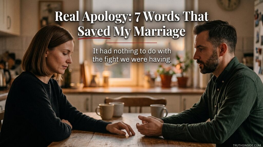 Real Apology: 7 Words That Saved My Marriage