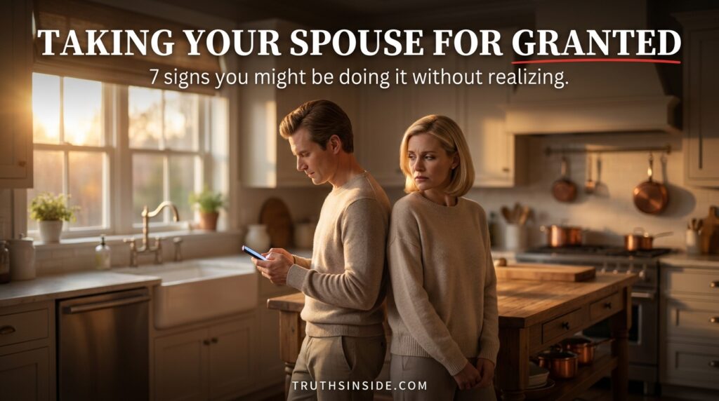 Taking Your Spouse For Granted: 7 Signs to Stop Now