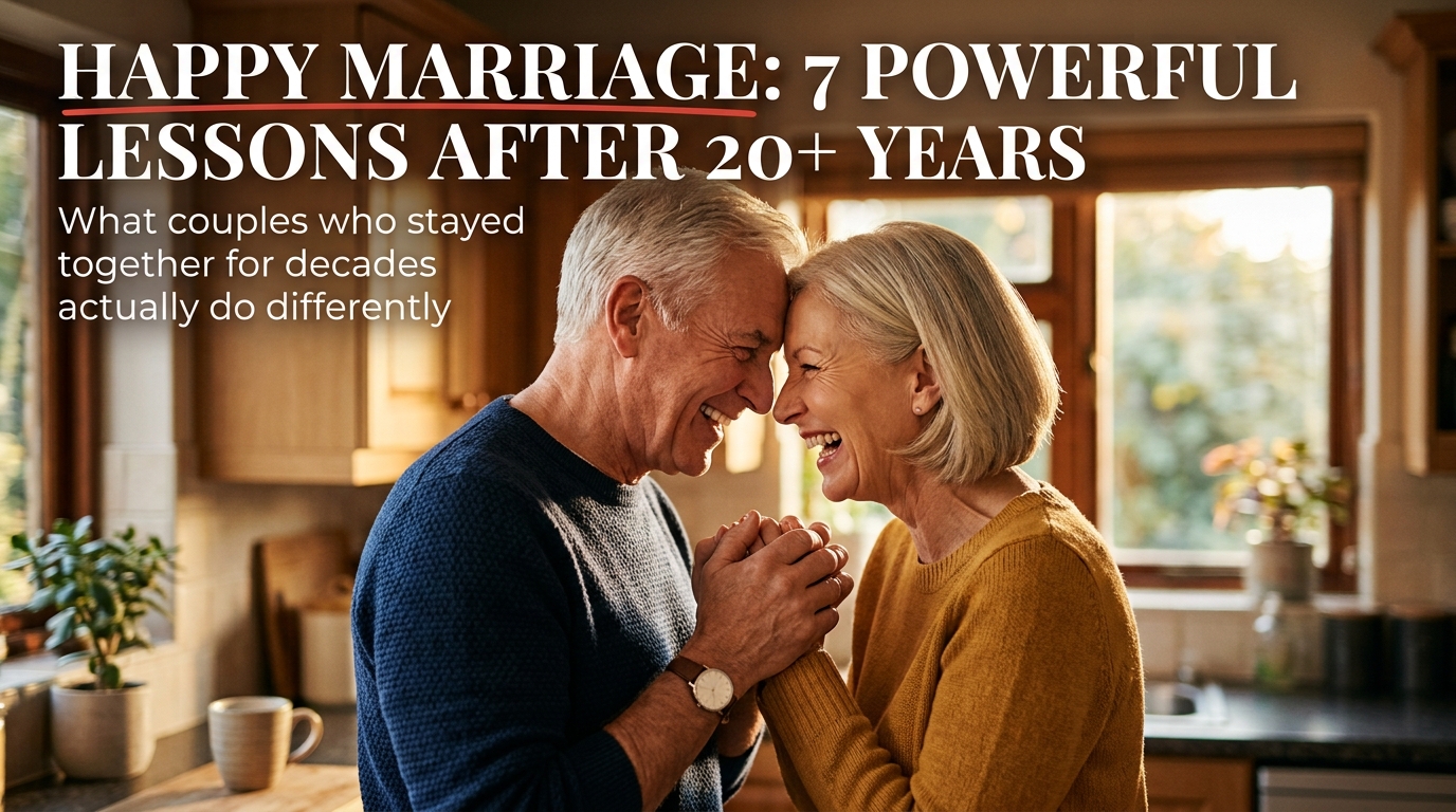 Happy Marriage: 7 Powerful Lessons After 20+ Years