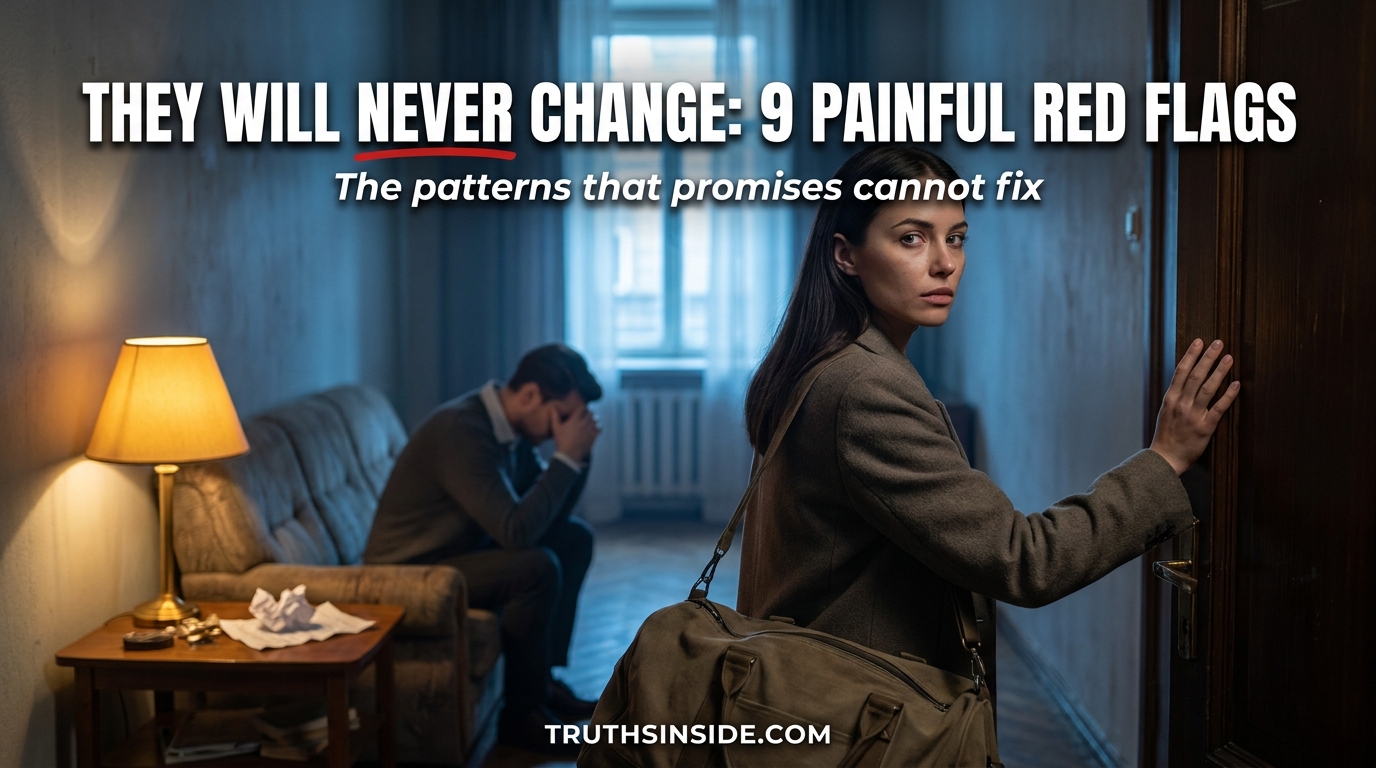 They Will Never Change: 9 Painful Red Flags